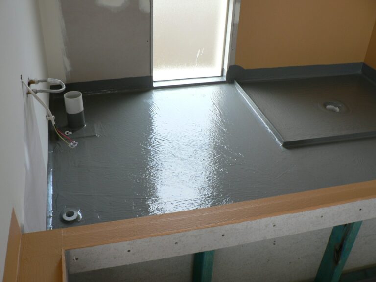 Bathroom waterproofing by Pioneer Chemicals in Pakistan Cementitious waterproofing applied on bathroom floor Polyurethane liquid waterproofing for bathroom walls Tile grouting and sealing in bathroom area Crack repair and leak prevention in bathroom Residential bathroom waterproofing solution Commercial bathroom waterproofing in Pakistan Eco-friendly waterproofing in bathroom area Seamless waterproofing for bathroom walls and floors Long-lasting bathroom waterproofing by Pioneer Chemicals